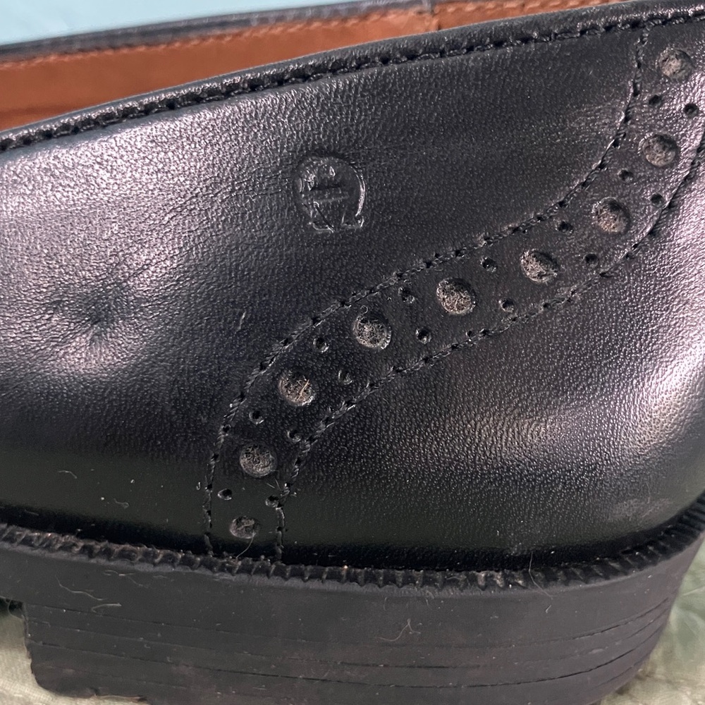 Etienne Aigner Black Leather Penny Loafers “Mallory” Women’s Size 7M - Picture 10 of 15